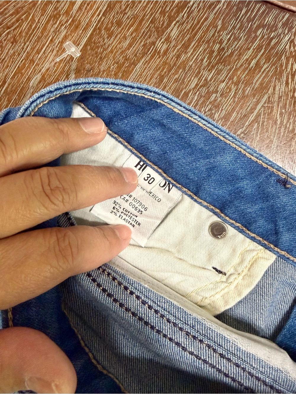 Hudson Jeans Light Blue Rolled Cuff Denim Shorts - Picture 5 of 5